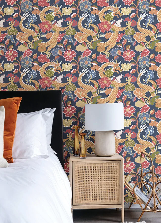 A-Street Prints Yanci - Orange Wallpaper | Buy Online A-Street Prints Yanci wallpaper, color Orange, SKU 4120-72007