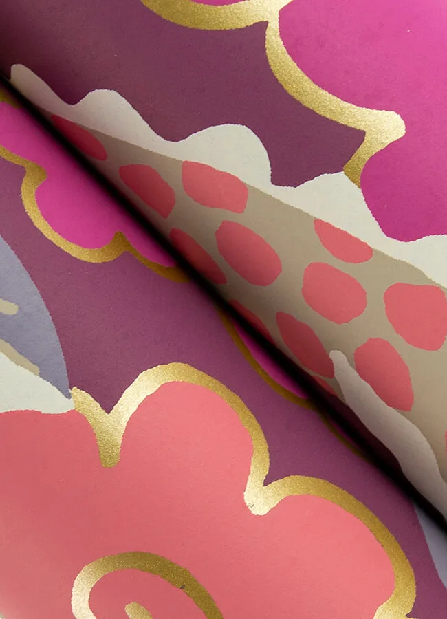 A-Street Prints Yanci wallpaper, color Plum, SKU 4120-72009