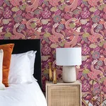 A-Street Prints Yanci - Plum Wallpaper | Buy Online A-Street Prints Yanci wallpaper, color Plum, SKU 4120-72009