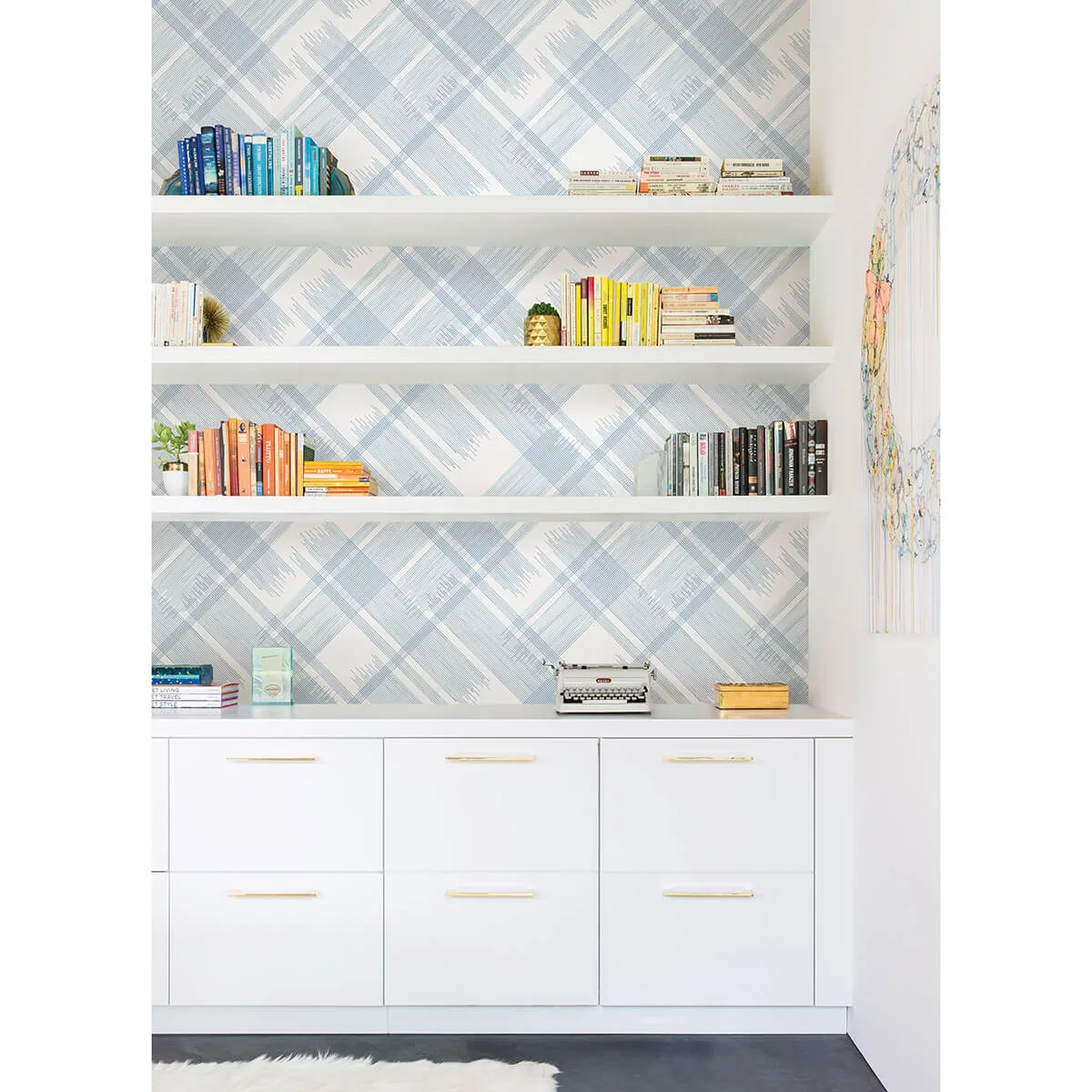 A-Street Prints Zag wallpaper, color Blue, SKU 2973-90705