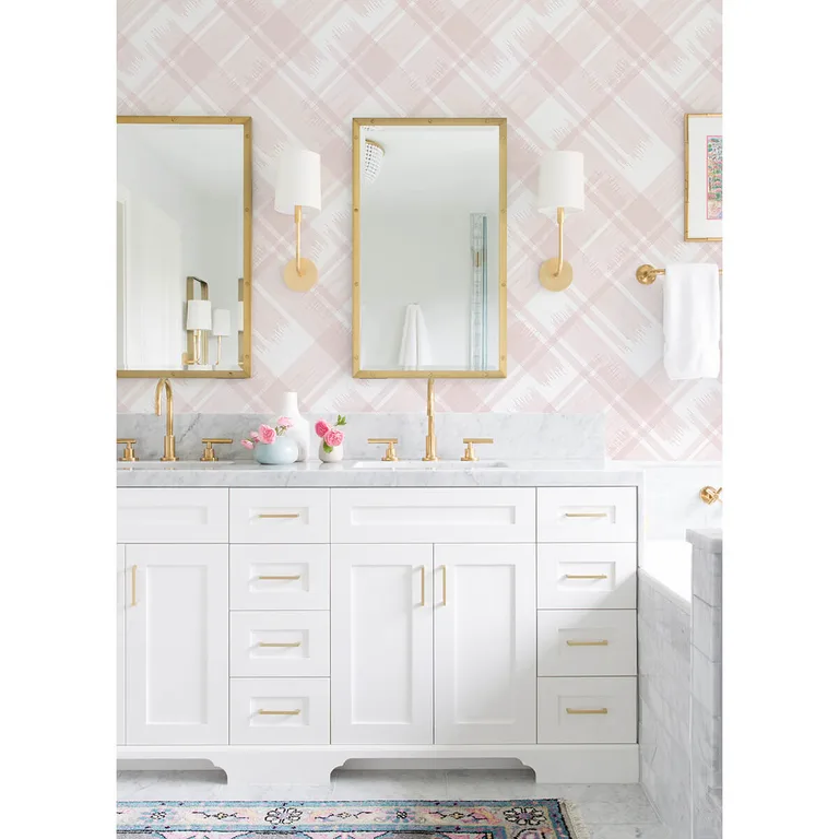 A-Street Prints Zag wallpaper, color Pink, SKU 2973-90702