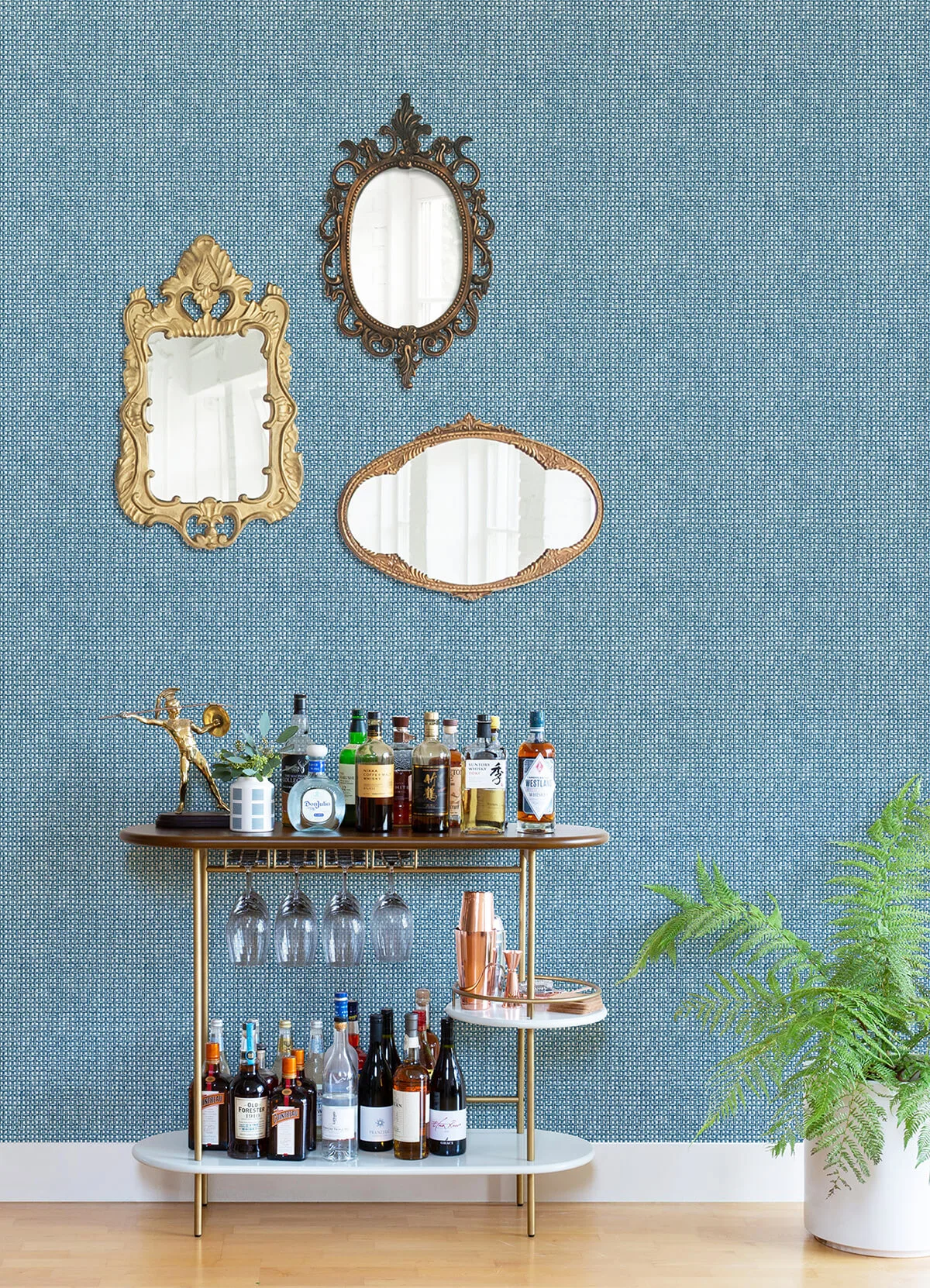 A-Street Prints Zia wallpaper, color Blue, SKU 4014-26442