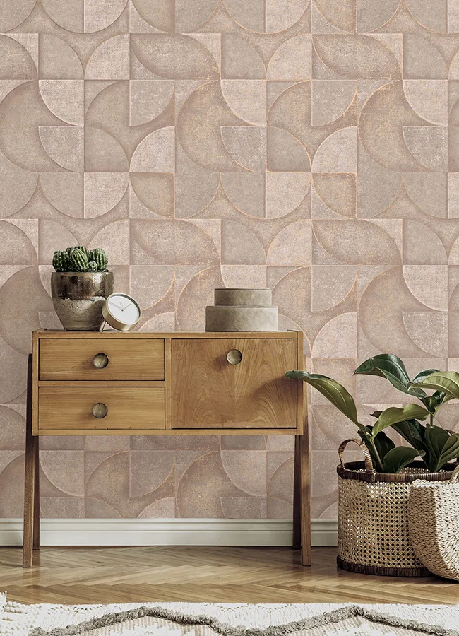Advantage Addison wallpaper, color Blush, SKU 4125-26748