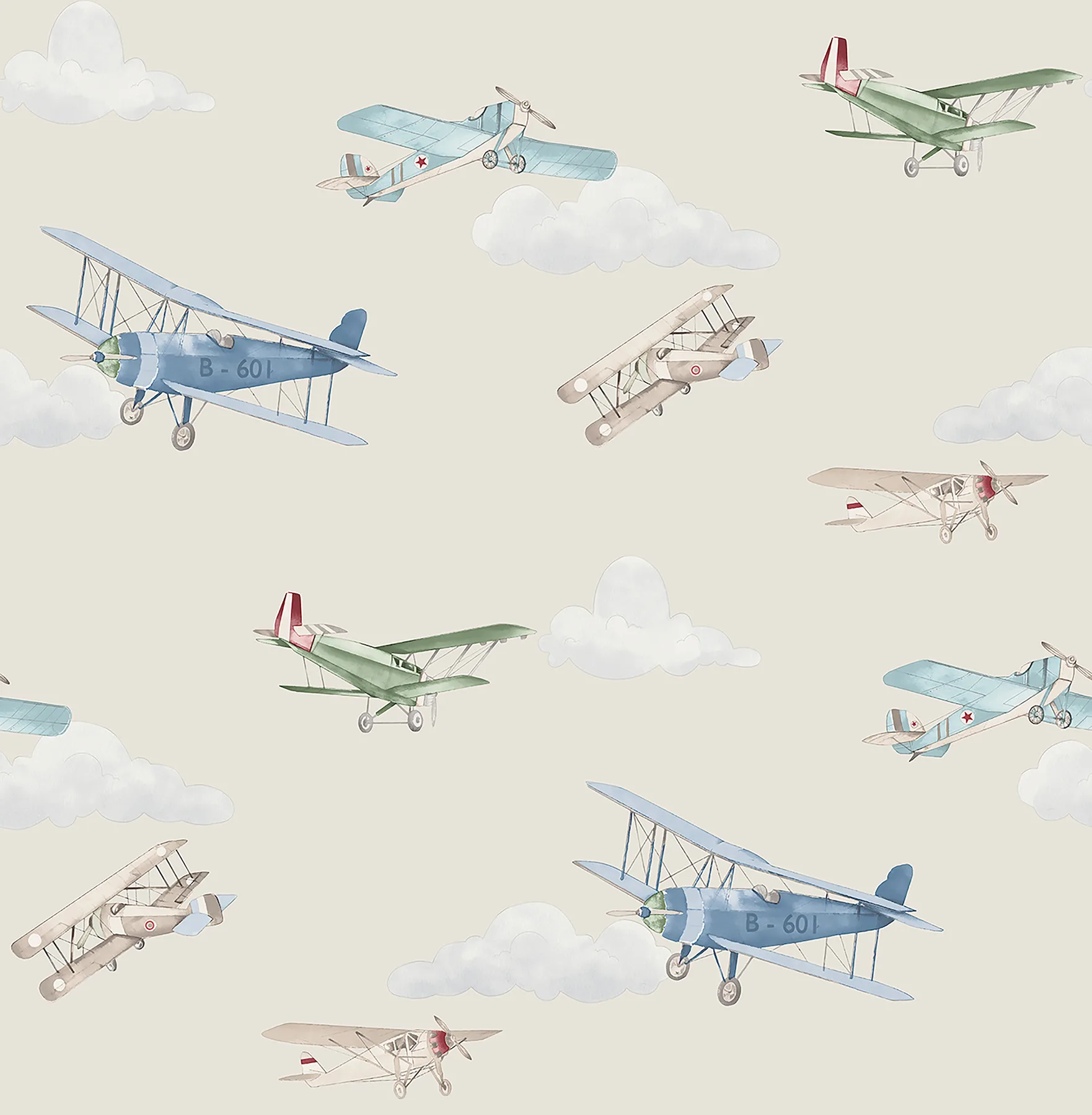 Advantage Aeroplanes wallpaper, color Beige, SKU 4203-27549