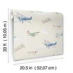 Advantage Aeroplanes - Beige Wallpaper | Buy Online Advantage Aeroplanes wallpaper, color Beige, SKU 4203-27549