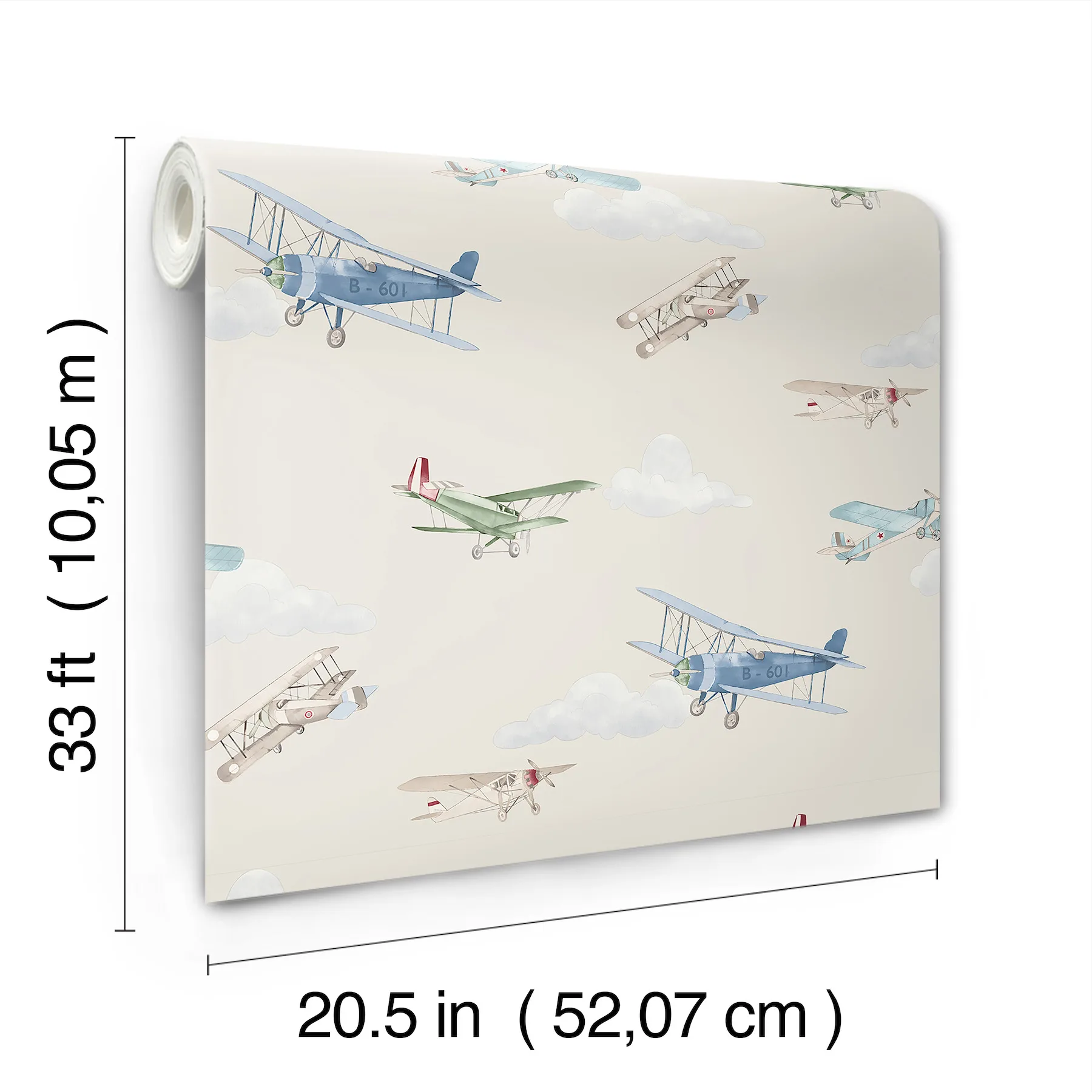 Advantage Aeroplanes - Beige Wallpaper | Buy Online Advantage Aeroplanes wallpaper, color Beige, SKU 4203-27549