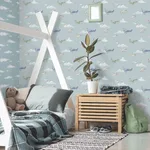 Advantage Aeroplanes - Blue Wallpaper | Buy Online Advantage Aeroplanes wallpaper, color Blue, SKU 4203-27548