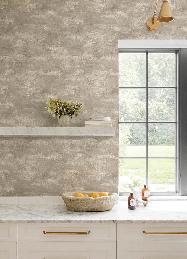 Advantage Al Fresco wallpaper, color Chocolate, SKU 4168-17709