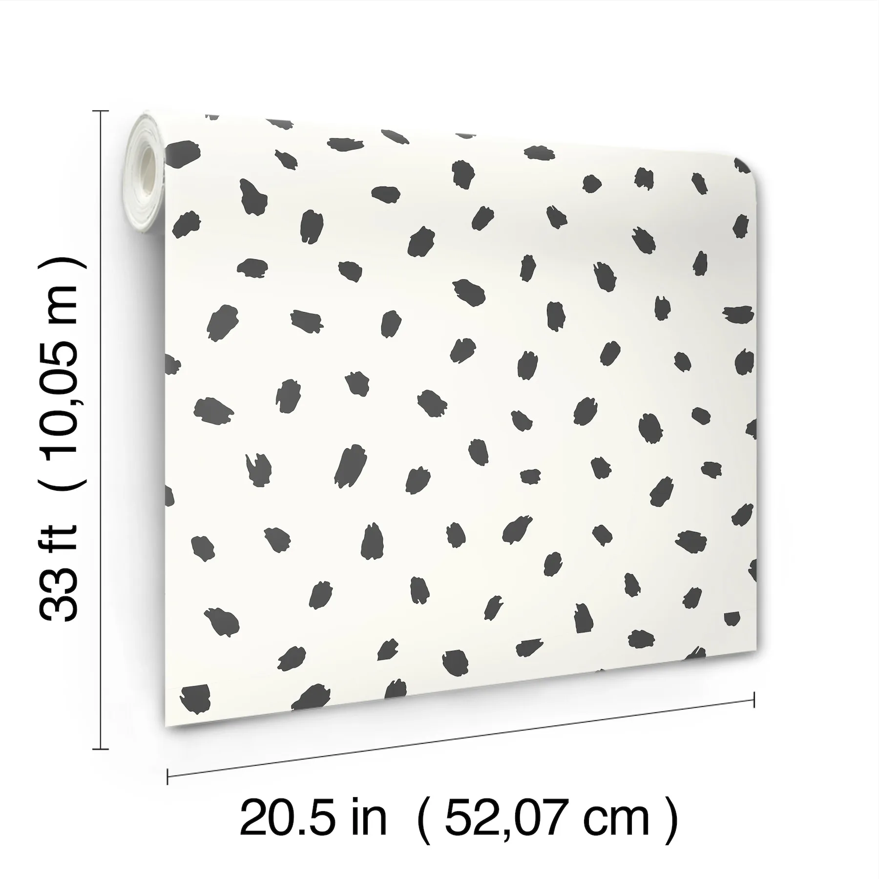 Advantage Animal Spots - Black Wallpaper | Buy Online Advantage Animal Spots wallpaper, color Black, SKU 4203-27542