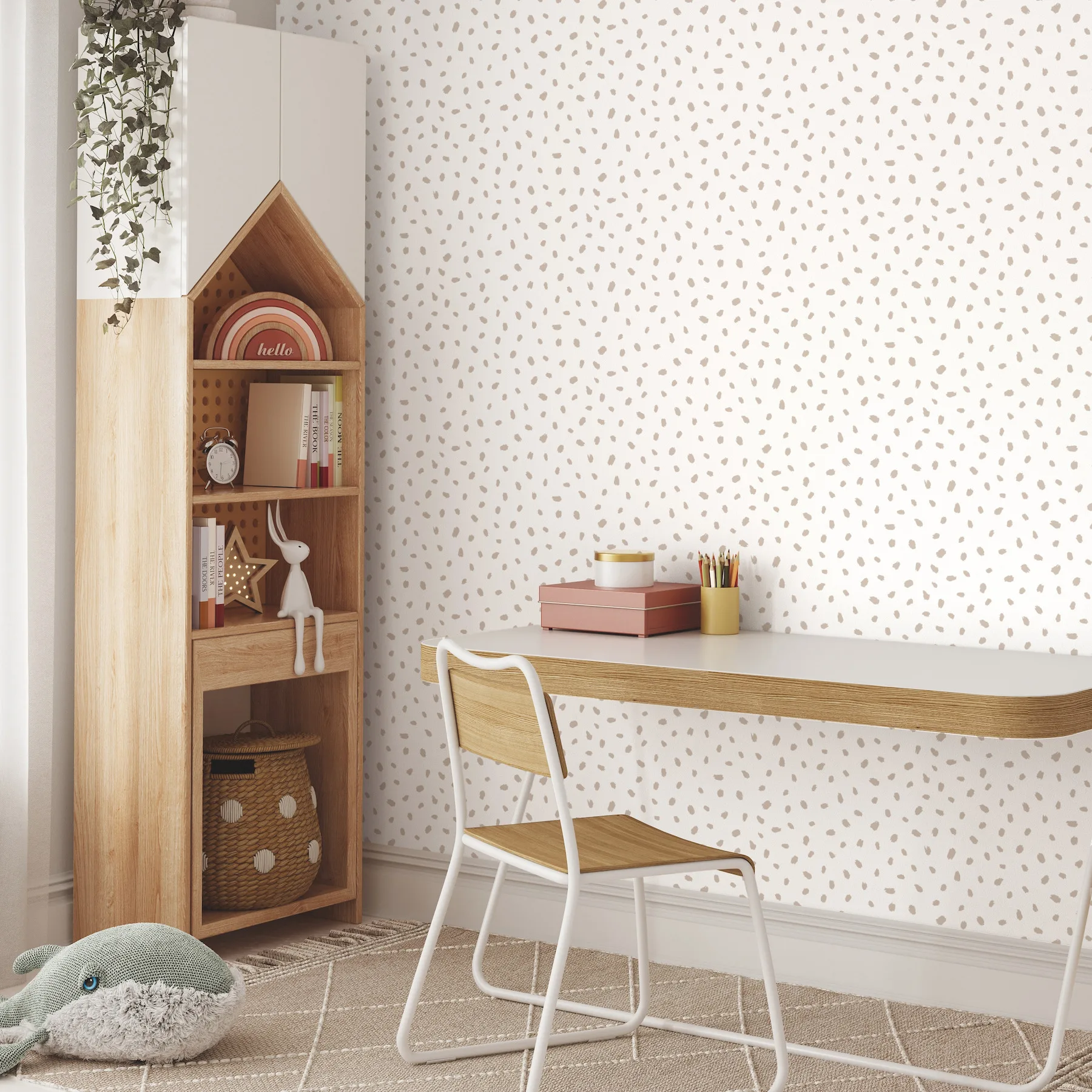 Advantage Animal Spots wallpaper, color Taupe, SKU 4203-27543