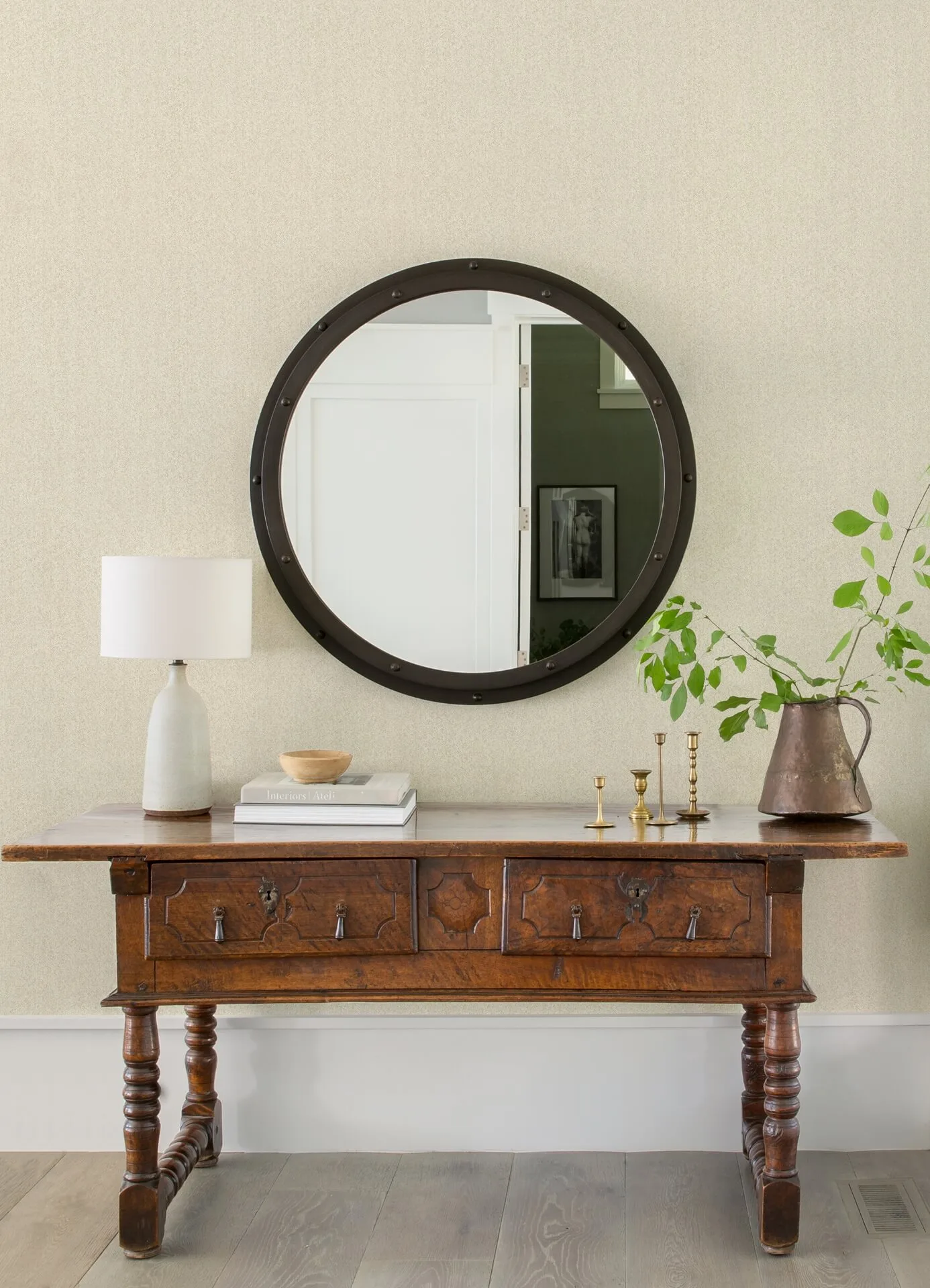 Advantage Ashbee wallpaper, color Taupe, SKU 4157-26161