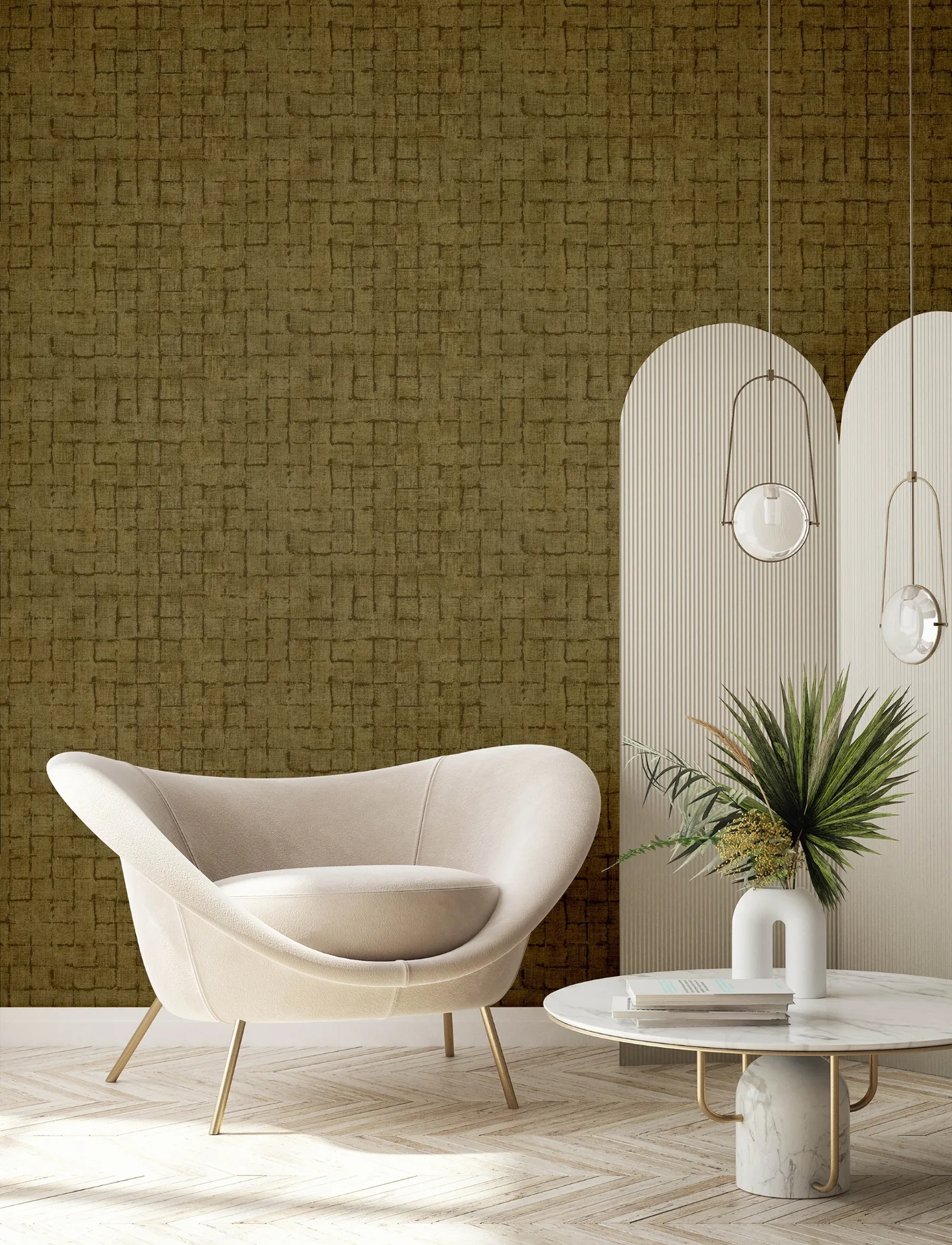 Advantage Blocks wallpaper, color Chestnut, SKU 4157-333453