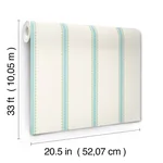 Advantage Bobbin Stripe - Aqua Wallpaper | Buy Online Advantage Bobbin Stripe wallpaper, color Aqua, SKU 4203-27573