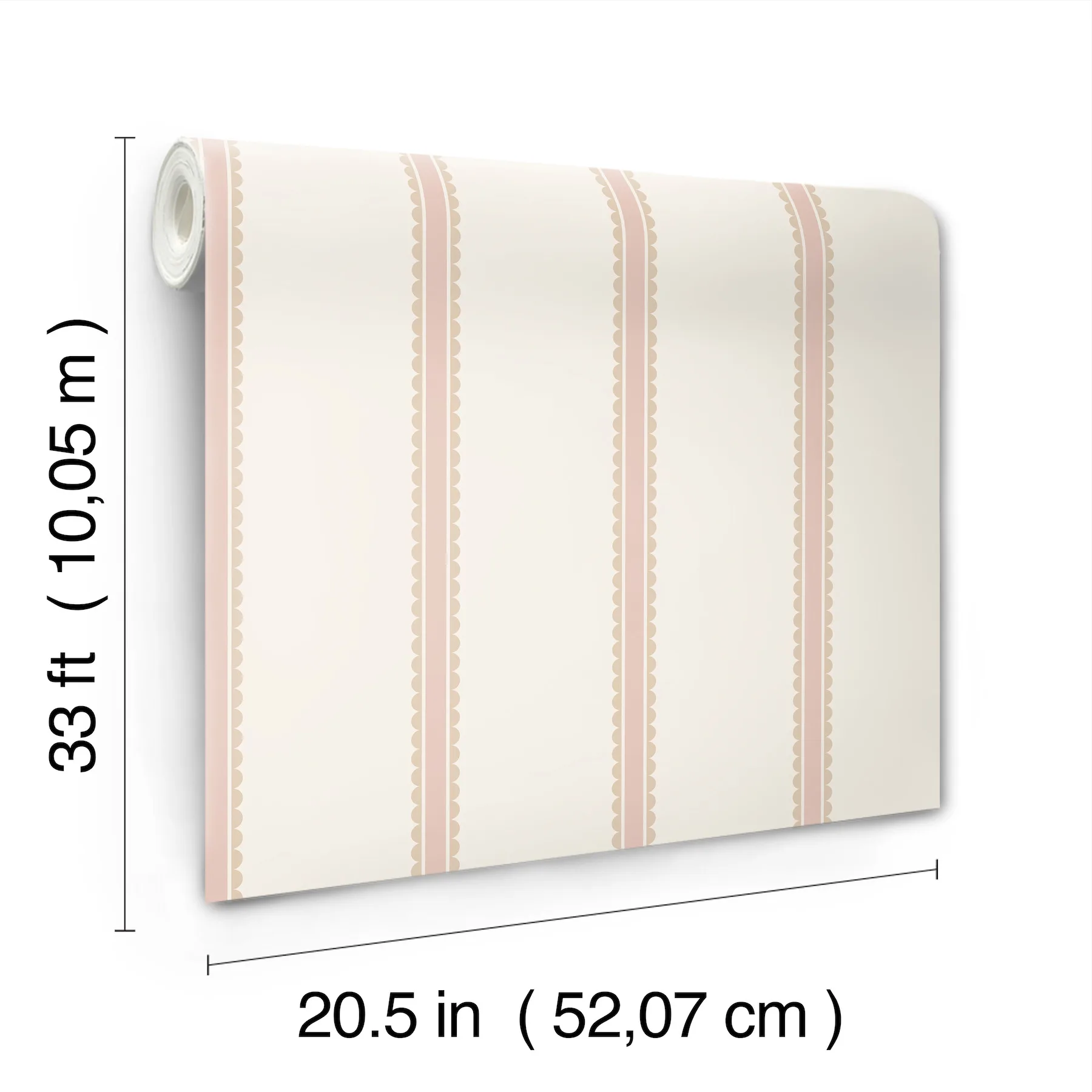 Advantage Bobbin Stripe - Pink Wallpaper | Buy Online Advantage Bobbin Stripe wallpaper, color Pink, SKU 4203-27576