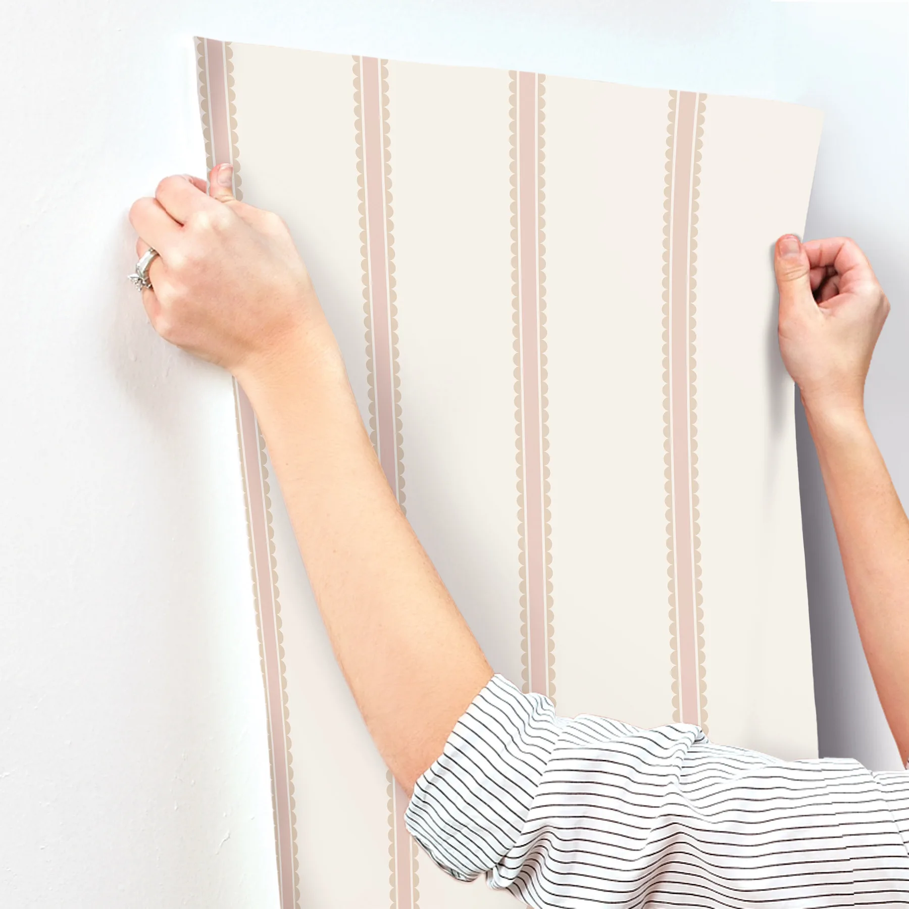 Advantage Bobbin Stripe - Pink Wallpaper | Buy Online Advantage Bobbin Stripe wallpaper, color Pink, SKU 4203-27576