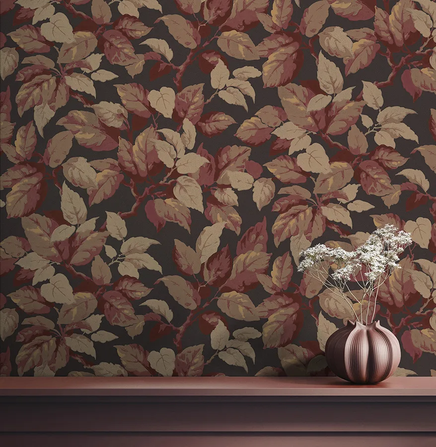Advantage Canopy wallpaper, color Burgundy, SKU 4164-M1805