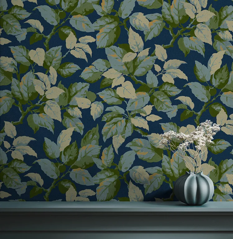Advantage Canopy wallpaper, color Navy, SKU 4164-M1807