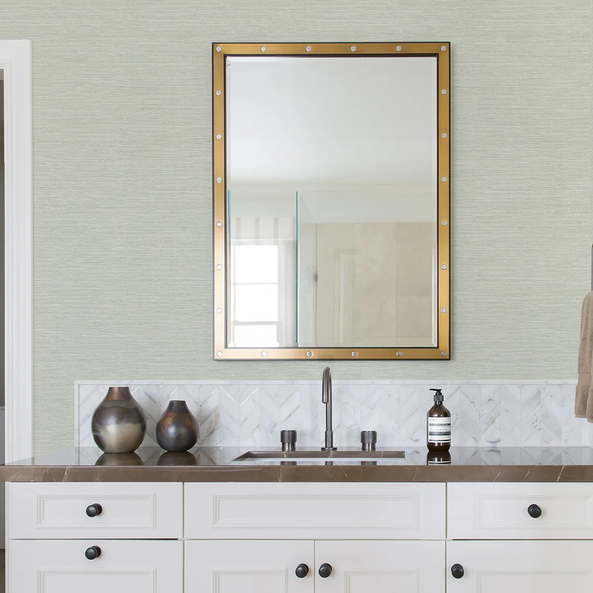 Advantage Cantor wallpaper, color Light Green, SKU 4025-82536