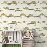 Advantage Chameleon Family - Green Wallpaper | Buy Online Advantage Chameleon Family wallpaper, color Green, SKU 4203-27559