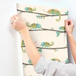 Advantage Chameleon Family - Green Wallpaper | Buy Online Advantage Chameleon Family wallpaper, color Green, SKU 4203-27559