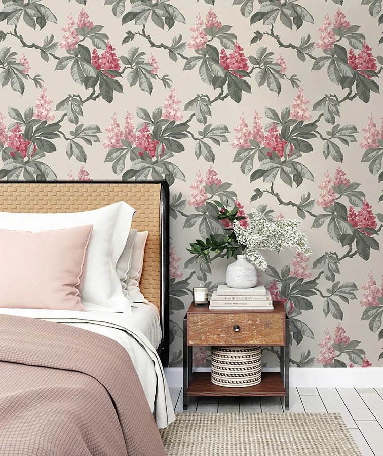 Advantage Chestnut - Pink Wallpaper | Buy Online Advantage Chestnut wallpaper, color Pink, SKU 4164-M1822