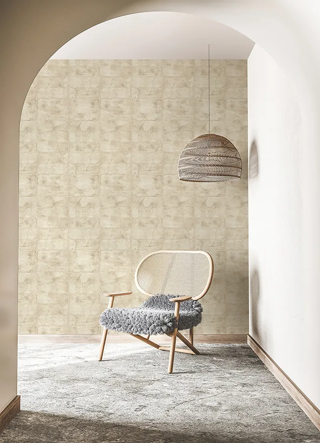 Advantage Clay wallpaper, color Bone, SKU 4096-520132