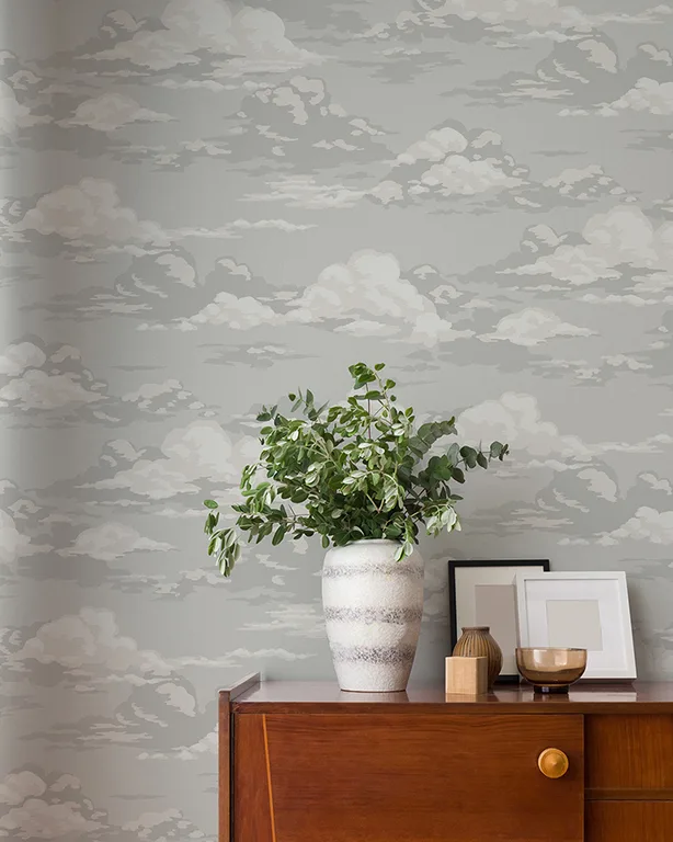 Advantage Cumulus wallpaper, color Grey, SKU 4164-M1810