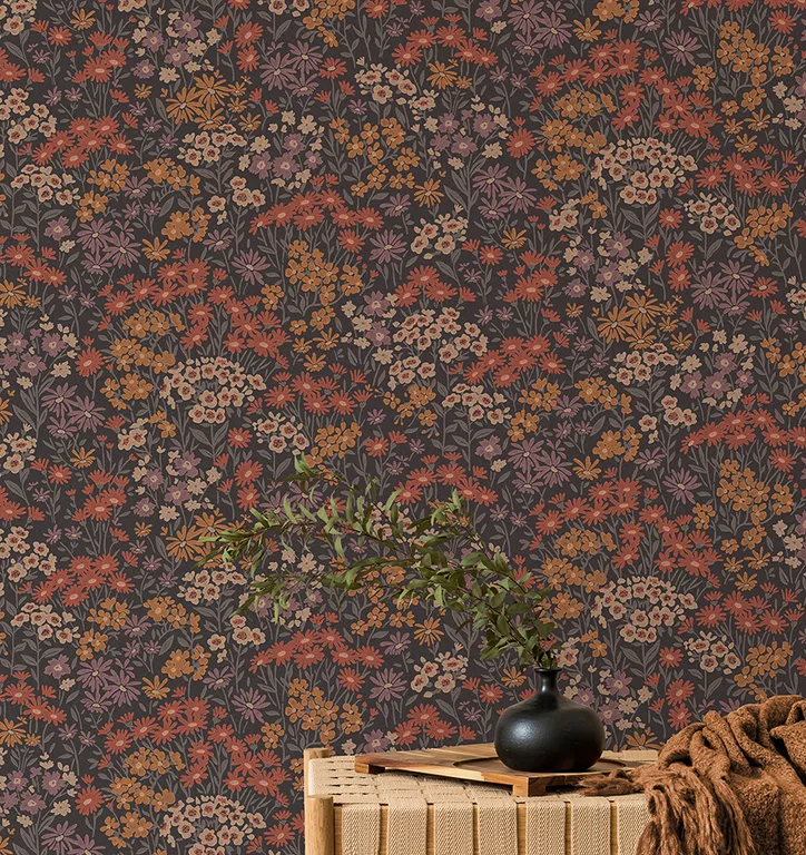 Advantage Ditsy wallpaper, color Orange, SKU 4164-M1812