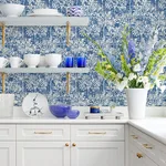 Advantage Dori - Blue Wallpaper | Buy Online Advantage Dori wallpaper, color Blue, SKU 2980-26187