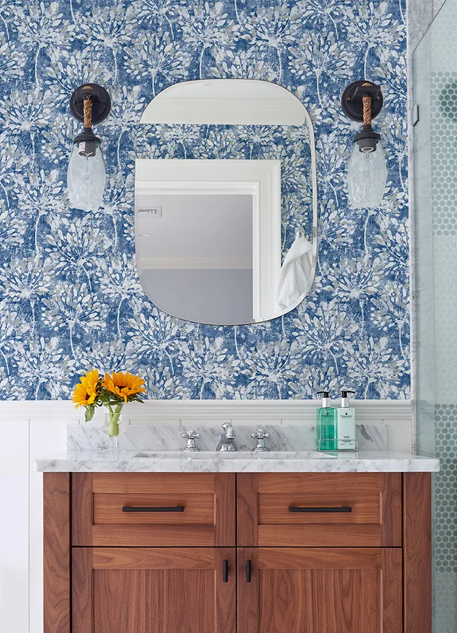 Advantage Dori - Blue Wallpaper | Buy Online Advantage Dori wallpaper, color Blue, SKU 2980-26187