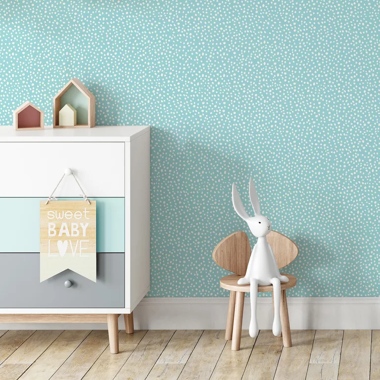 Advantage Dotty wallpaper, color Light Blue, SKU 4203-27580