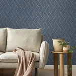 Advantage Ember wallpaper, color Indigo, SKU 4125-26727