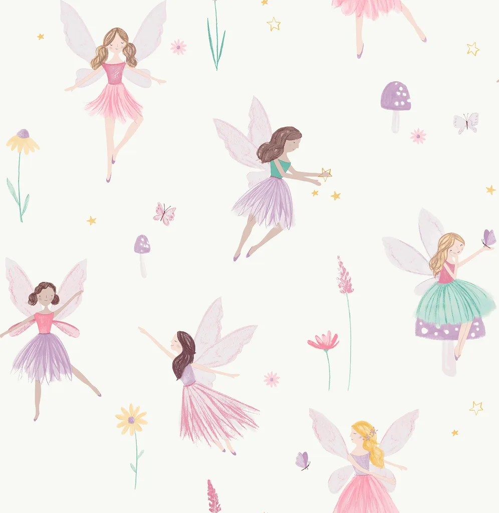 Advantage Fairy Friends wallpaper, color Pink, SKU 4203-27563