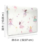 Advantage Fairy Friends - Pink Wallpaper | Buy Online Advantage Fairy Friends wallpaper, color Pink, SKU 4203-27563