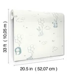 Advantage Floating Balloons - Light Blue Wallpaper | Buy Online Advantage Floating Balloons wallpaper, color Light Blue, SKU 4203-27554