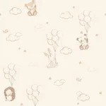 Advantage Floating Balloons - Light Brown Wallpaper | Buy Online Advantage Floating Balloons wallpaper, color Light Brown, SKU 4203-27556