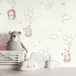 Advantage Floating Balloons - Pink Wallpaper | Buy Online Advantage Floating Balloons wallpaper, color Pink, SKU 4203-27555