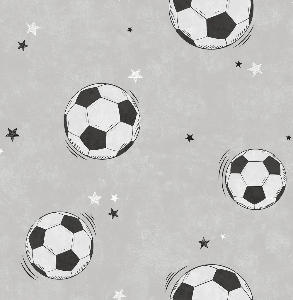 Advantage Footballs wallpaper, color Grey, SKU 4203-27590