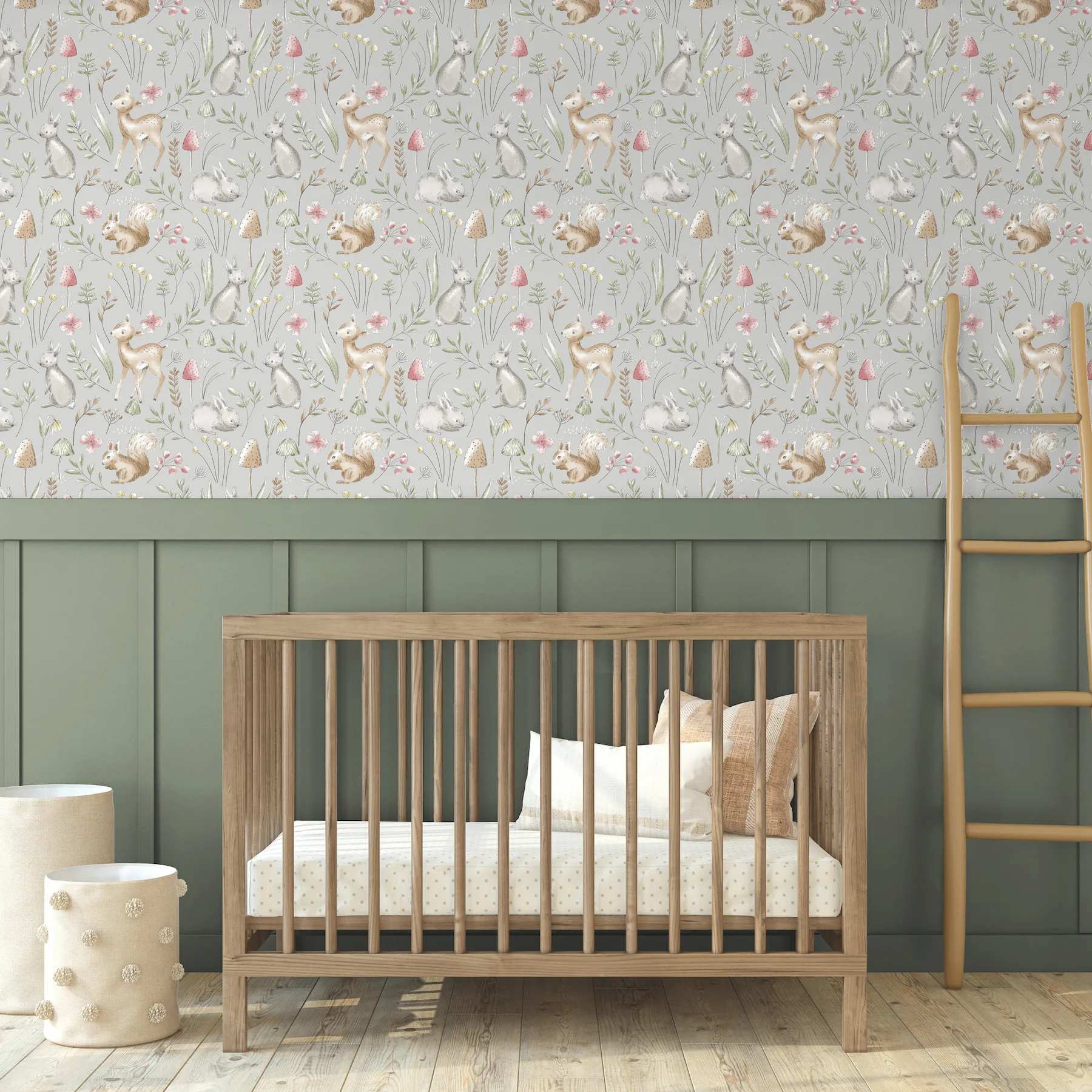 Advantage Forest Animals - Grey Wallpaper | Buy Online Advantage Forest Animals wallpaper, color Grey, SKU 4203-27546