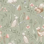 Advantage Forest Animals - Sage Wallpaper | Buy Online Advantage Forest Animals wallpaper, color Sage, SKU 4203-27547
