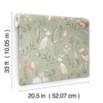 Advantage Forest Animals - Sage Wallpaper | Buy Online Advantage Forest Animals wallpaper, color Sage, SKU 4203-27547