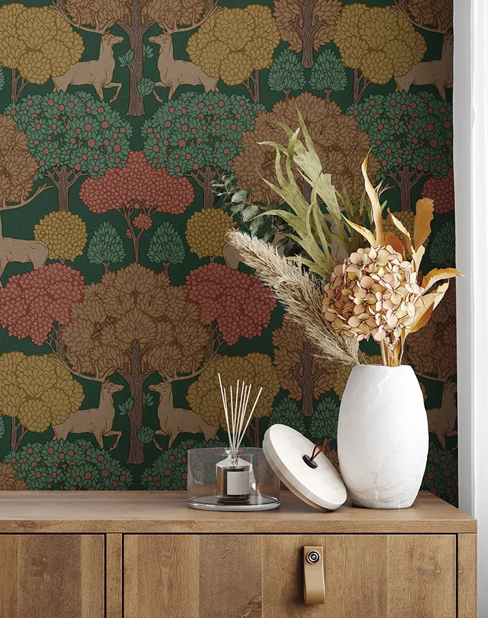 Advantage Forest of Arden wallpaper, color Green, SKU 4164-M1849