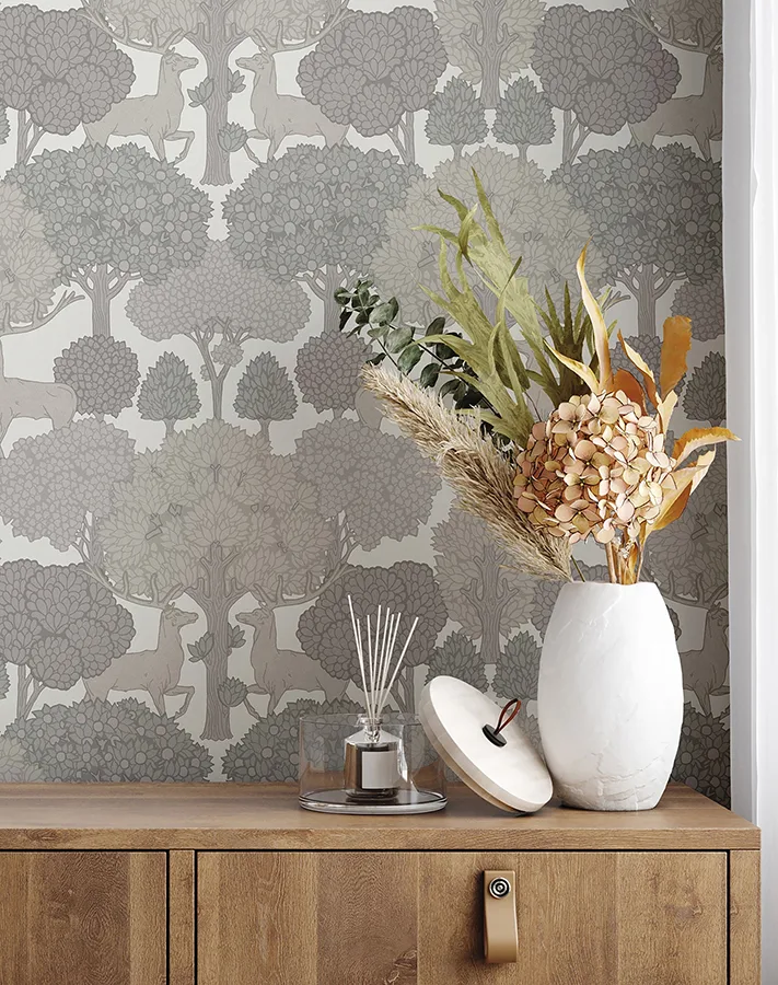 Advantage Forest of Arden wallpaper, color Grey, SKU 4164-M1853