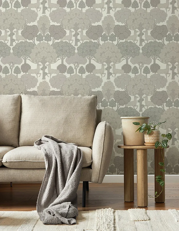 Advantage Forest of Arden - Grey Wallpaper | Buy Online Advantage Forest of Arden wallpaper, color Grey, SKU 4164-M1853