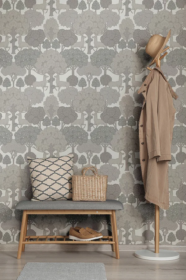 Advantage Forest of Arden - Grey Wallpaper | Buy Online Advantage Forest of Arden wallpaper, color Grey, SKU 4164-M1853