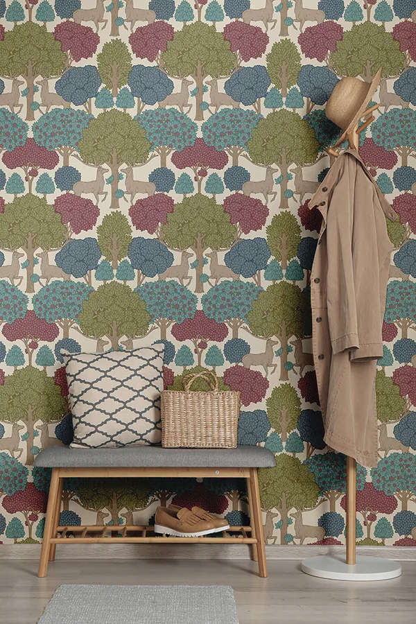 Advantage Forest of Arden - Merlot Wallpaper | Buy Online Advantage Forest of Arden wallpaper, color Merlot, SKU 4164-M1852