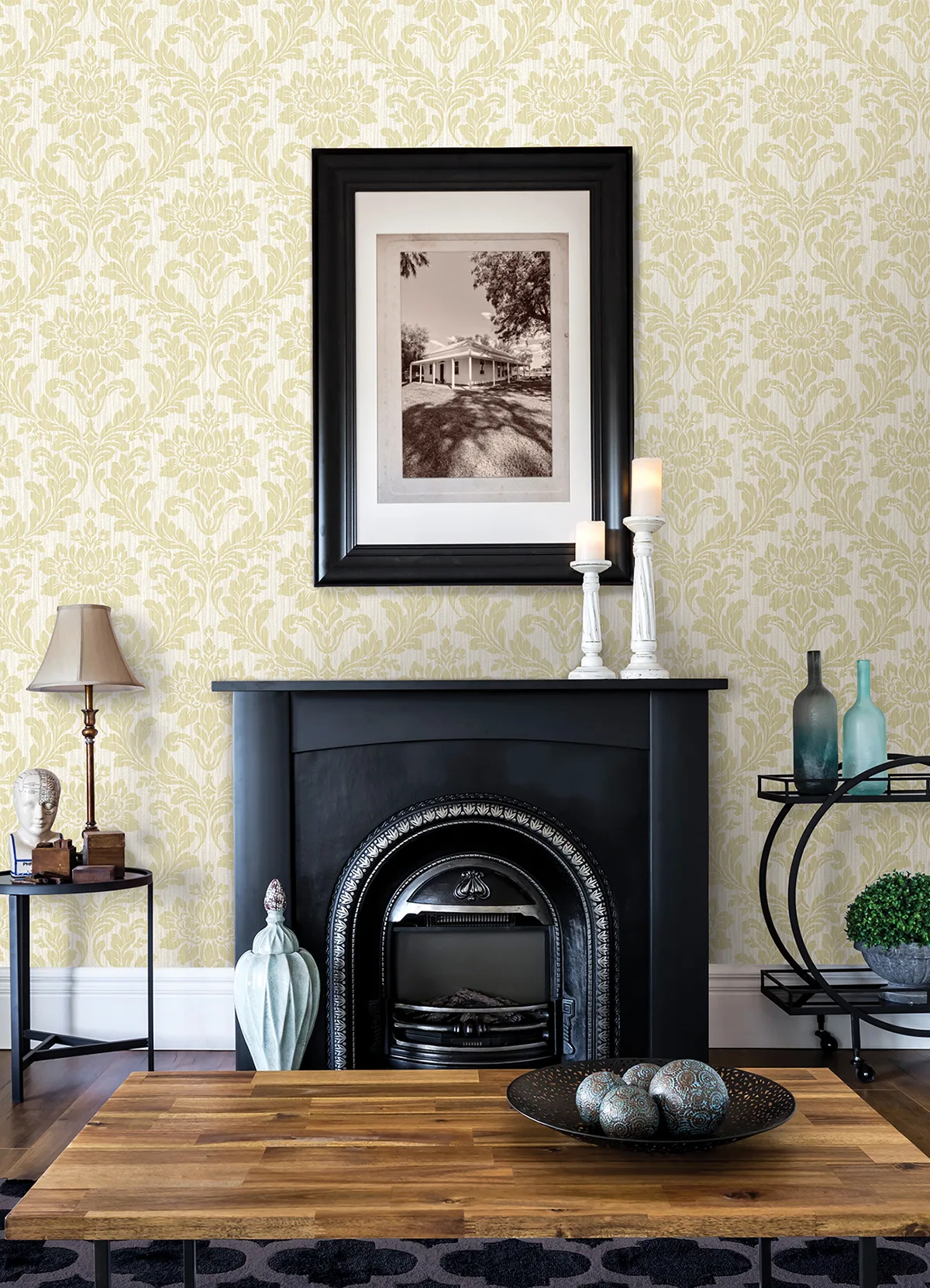Advantage Galois wallpaper, color Gold, SKU 4025-82514