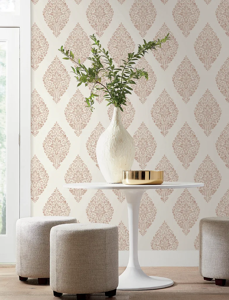 Advantage Gillian wallpaper, color Copper, SKU 4157-25045