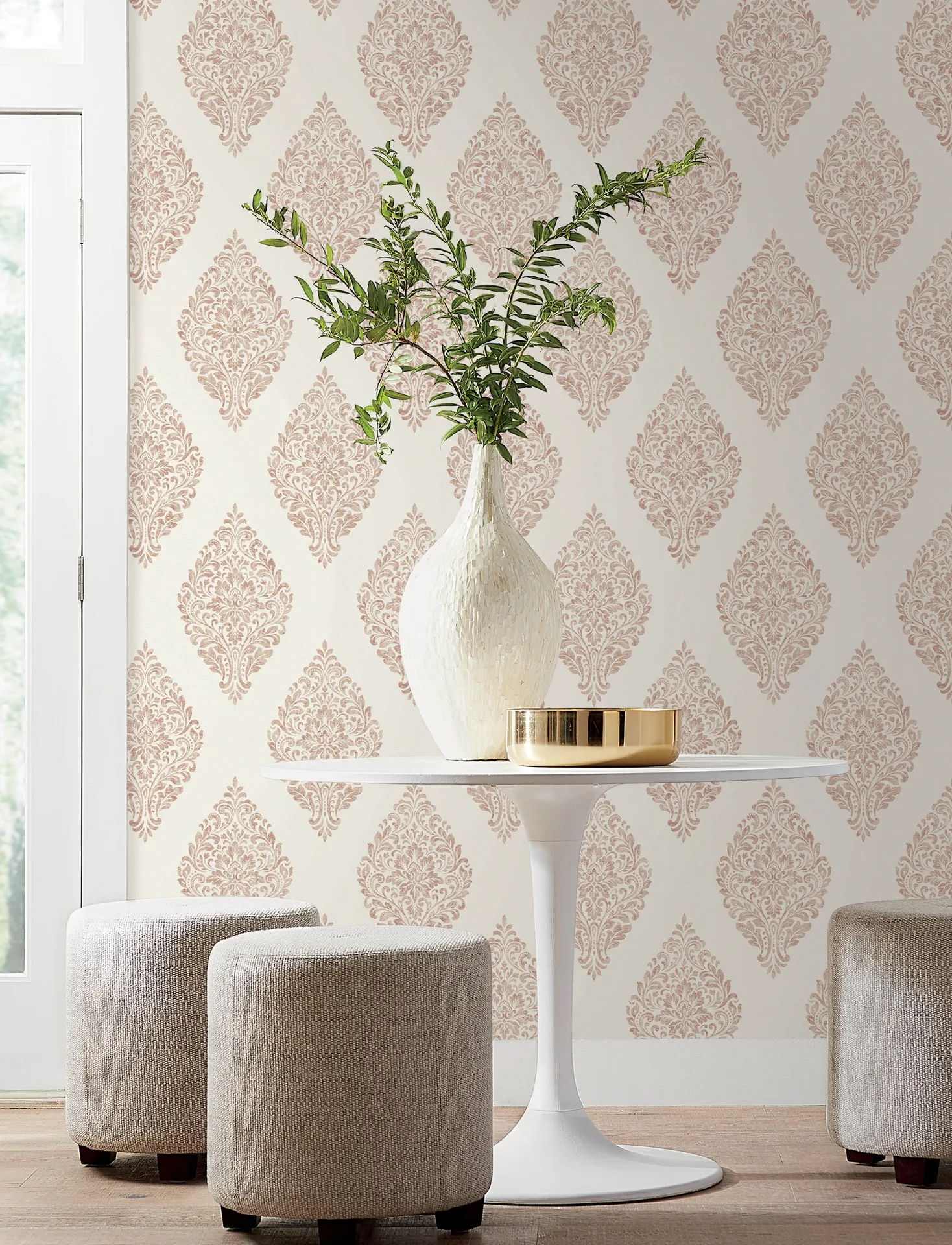 Advantage Gillian wallpaper, color Copper, SKU 4157-25045