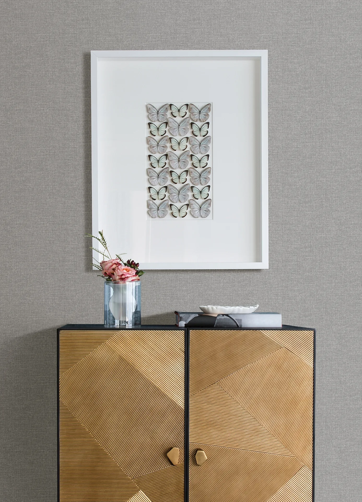 Advantage Glen wallpaper, color Dark Grey, SKU 4157-M1702